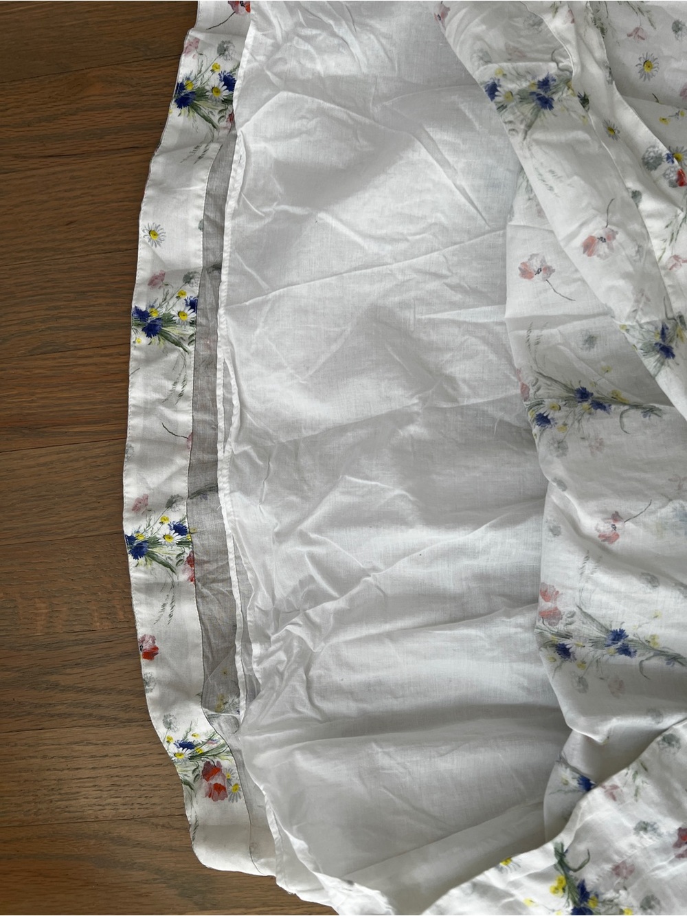 Doen DÔEN Quinley Dress Painted Bouquet White Organic Cotton Maternity NWOT S - Picture 5 of 7